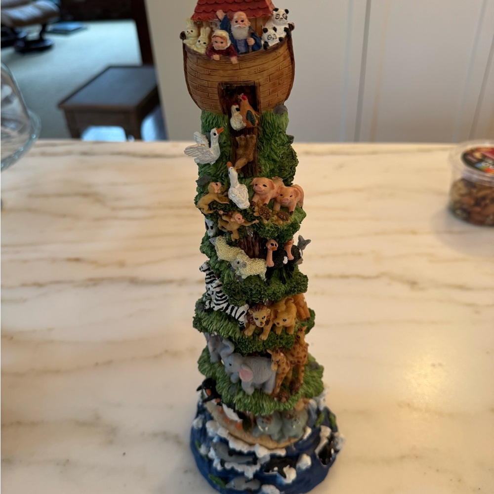 Animal Figurine Tower with Noah’s Ark